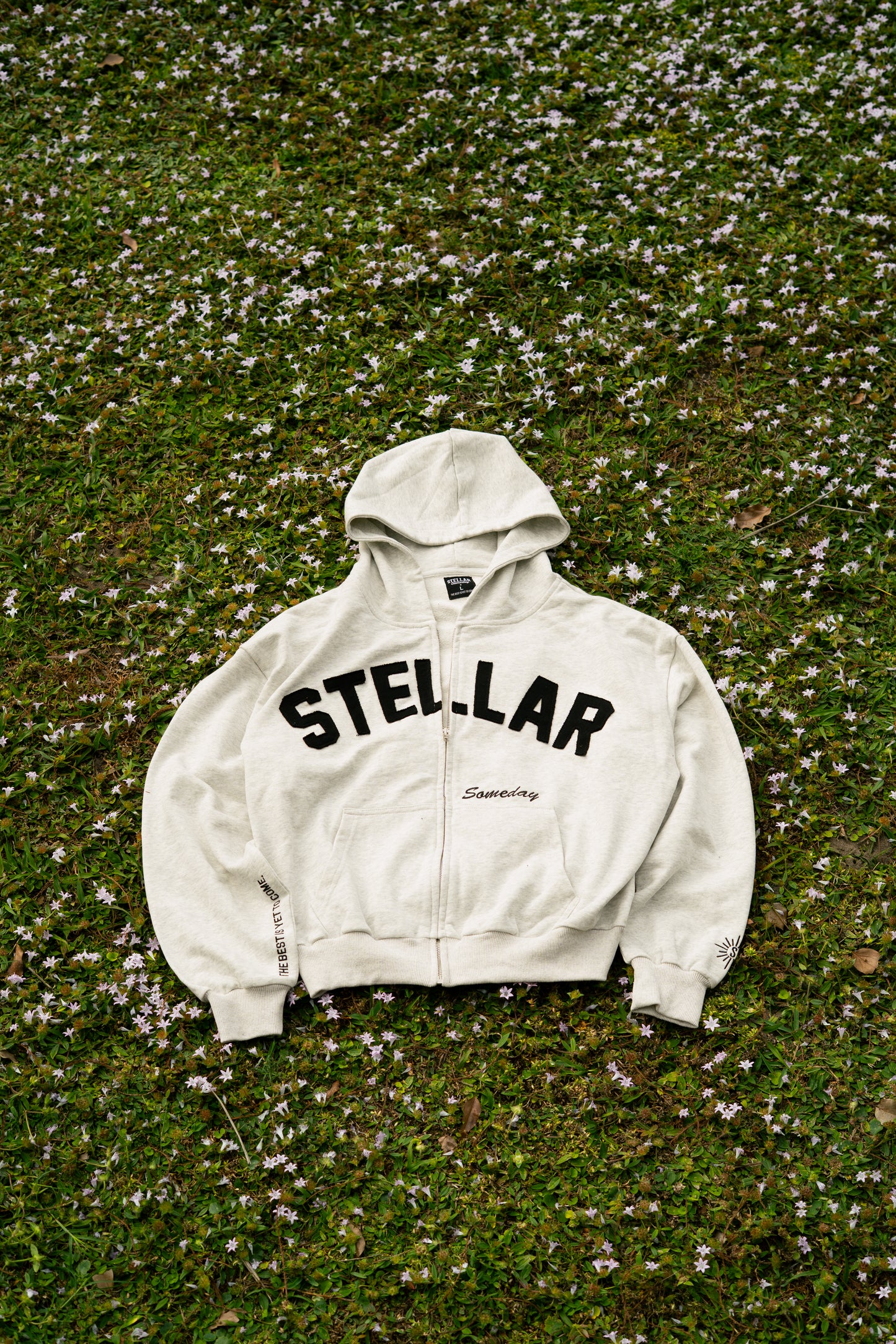 STELLAR SOMEDAY ZIP-UP - HEATHER GREY/ COAL BLACK