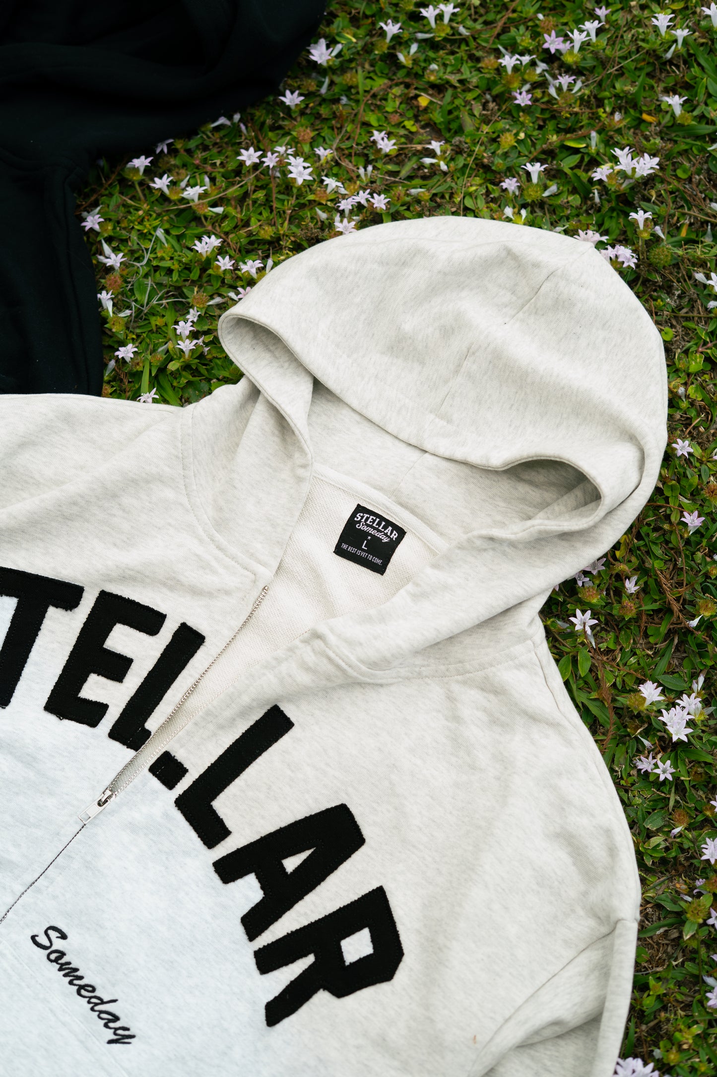 STELLAR SOMEDAY ZIP-UP - HEATHER GREY/ COAL BLACK