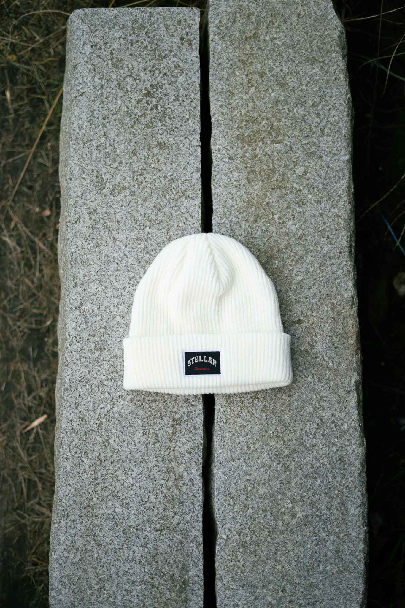 STELLAR SOMEDAY CRISP WHITE BEANIE