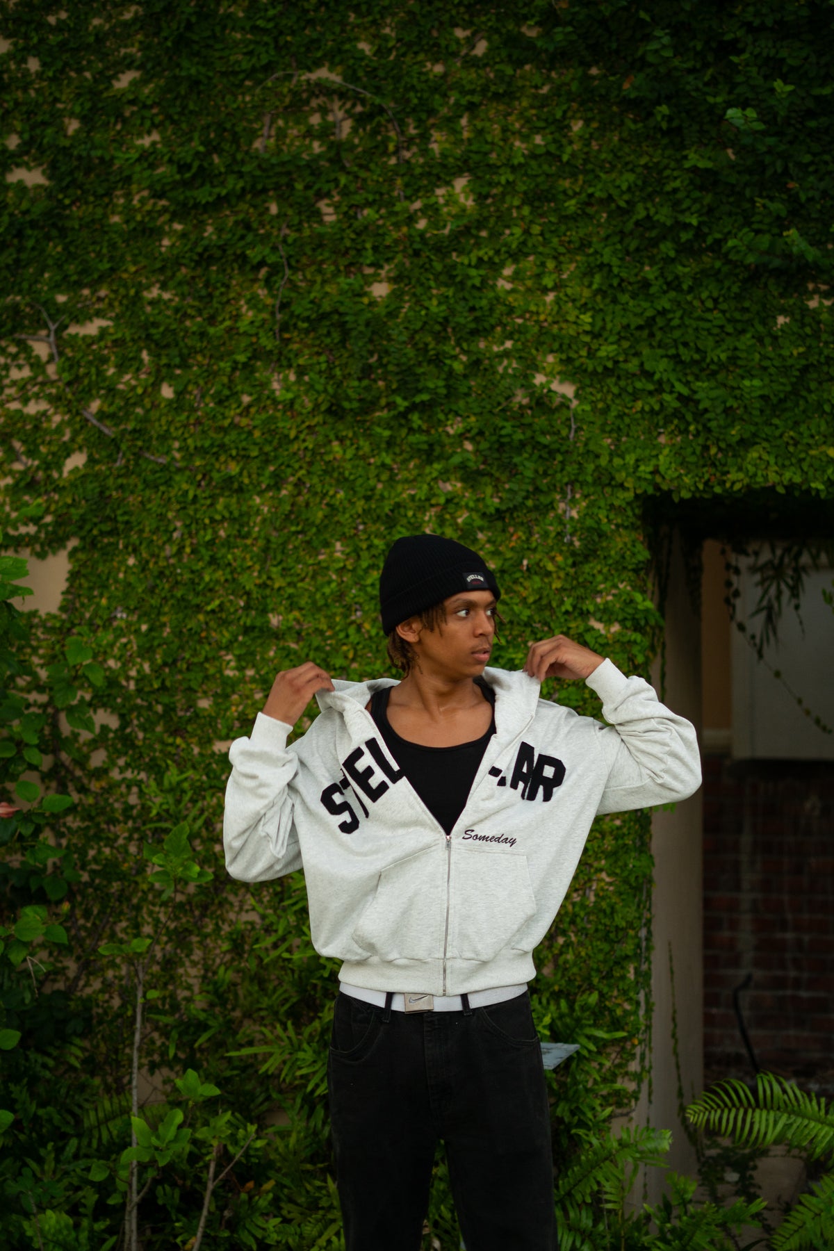 STELLAR SOMEDAY ZIP-UP - HEATHER GREY/ COAL BLACK